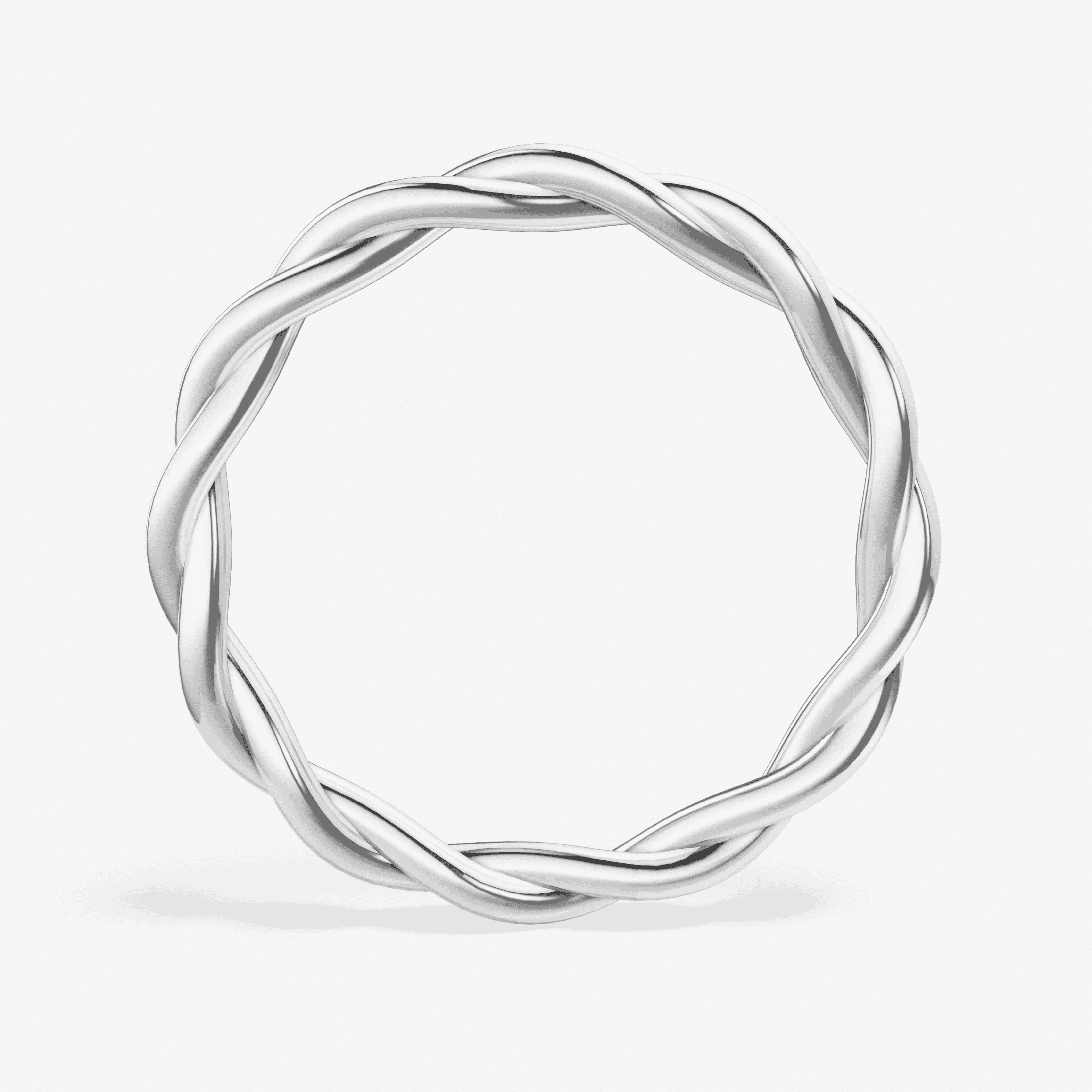 Style 104751: Round Wire Twisted Band