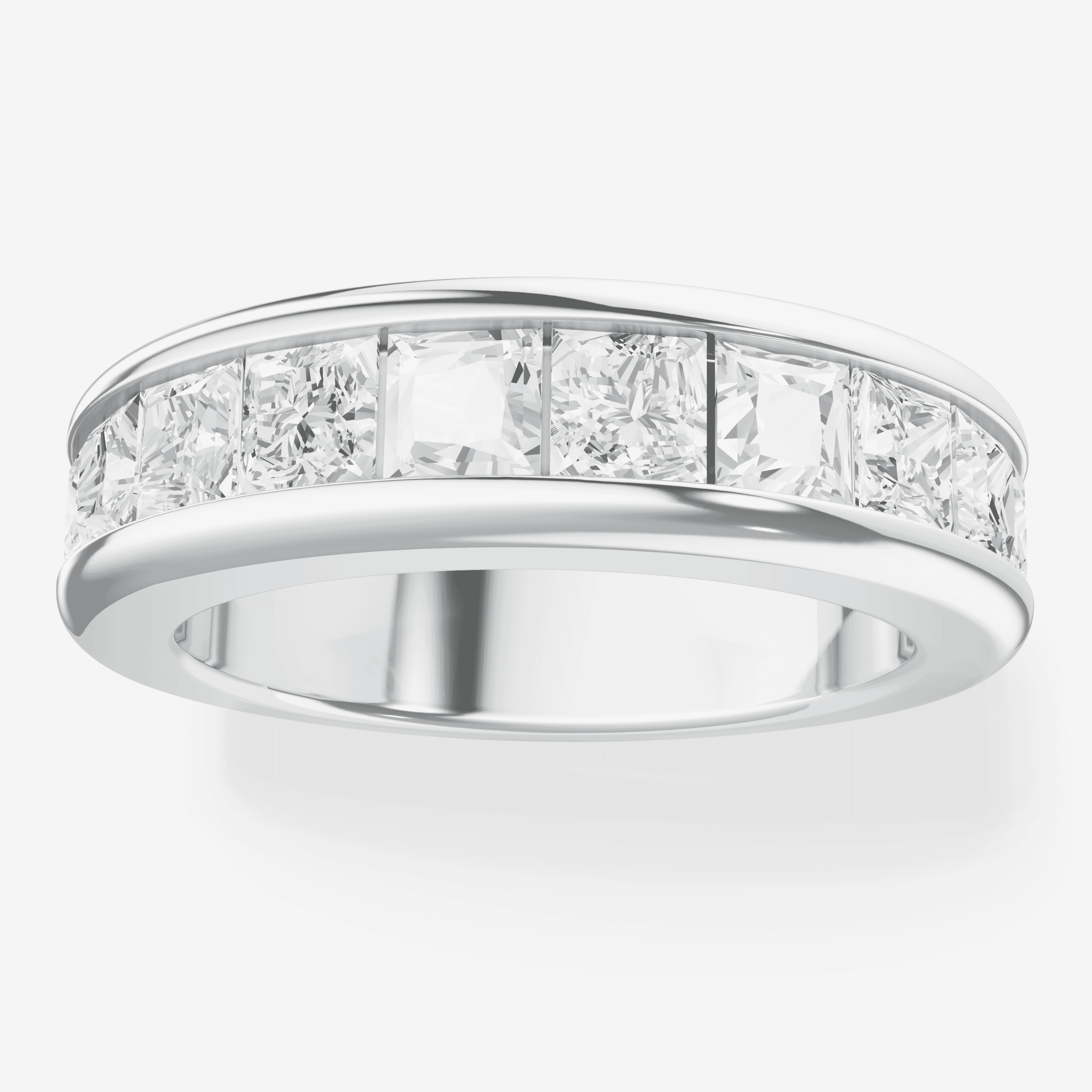 Style 104669WB: Wide Channel Band with lab grown diamonds