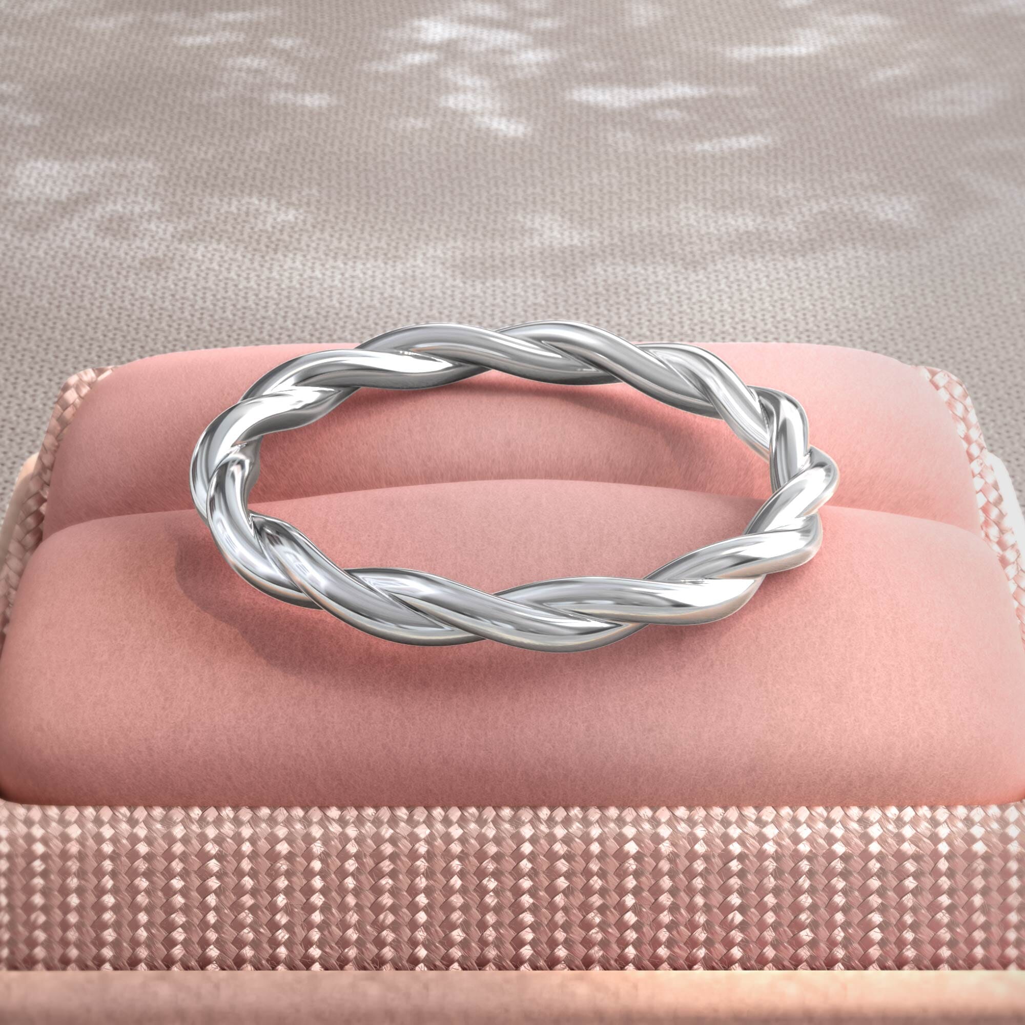Style 104751: Round Wire Twisted Band